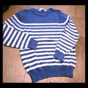 Blue and white H&M sweater